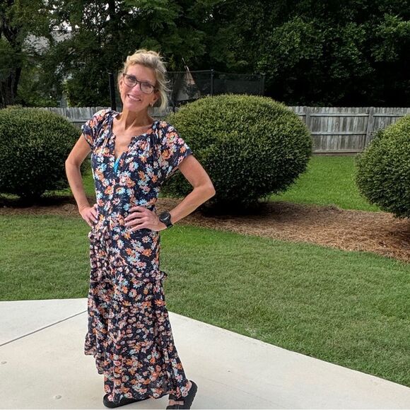 Sundance Floral Maxi Dress- EUC- size small - Picture 10 of 10